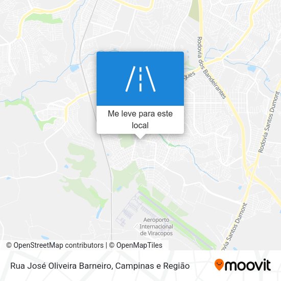 Rua José Oliveira Barneiro mapa