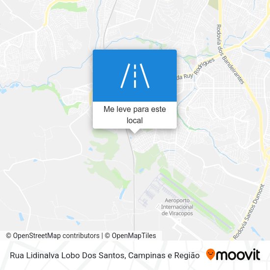 Rua Lidinalva Lobo Dos Santos mapa