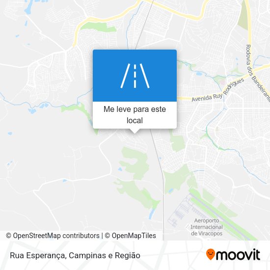 Rua Esperança mapa