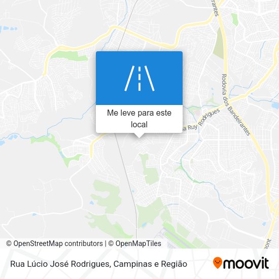 Rua Lúcio José Rodrigues mapa