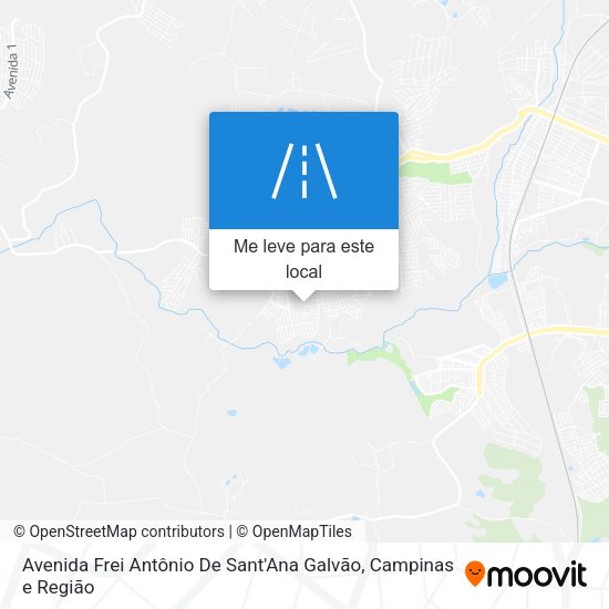 Avenida Frei Antônio De Sant'Ana Galvão mapa