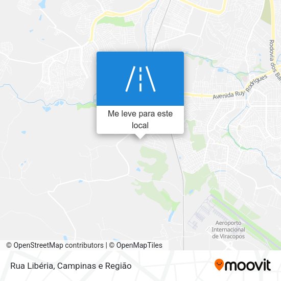 Rua Libéria mapa