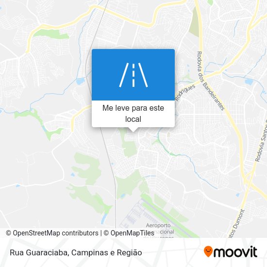 Rua Guaraciaba mapa