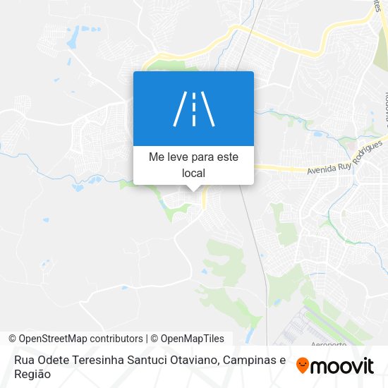 Rua Odete Teresinha Santuci Otaviano mapa