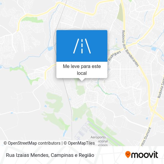 Rua Izaias Mendes mapa