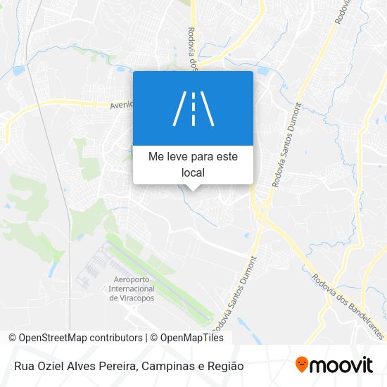 Rua Oziel Alves Pereira mapa