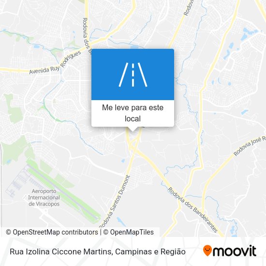 Rua Izolina Ciccone Martins mapa