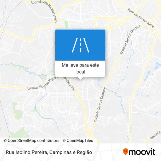Rua Isolino Pereira mapa