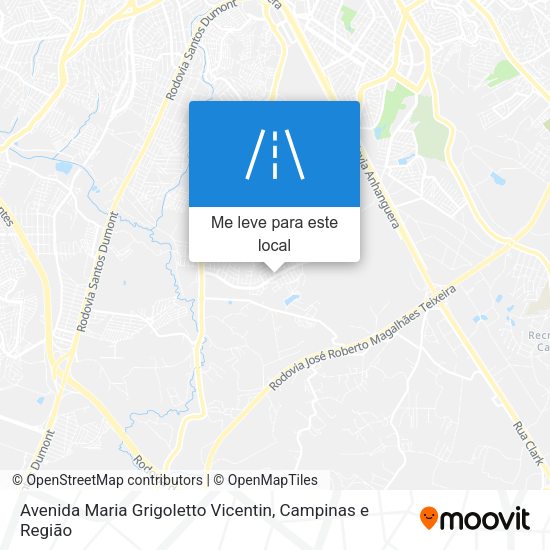 Avenida Maria Grigoletto Vicentin mapa
