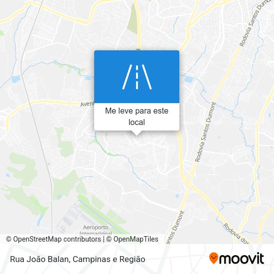 Rua João Balan mapa