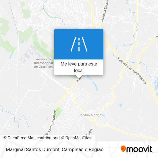 Marginal Santos Dumont mapa