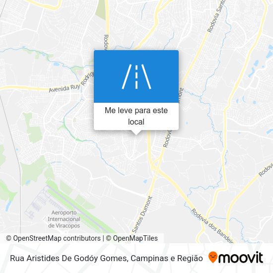 Rua Aristides De Godóy Gomes mapa