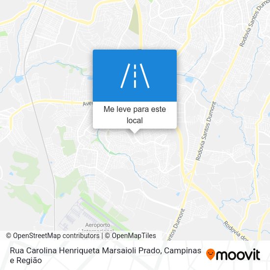 Rua Carolina Henriqueta Marsaioli Prado mapa