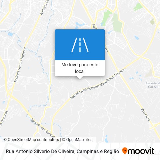Rua Antonio Silverio De Oliveira mapa