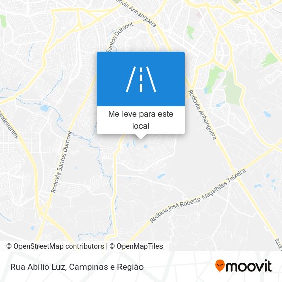 Rua Abilio Luz mapa