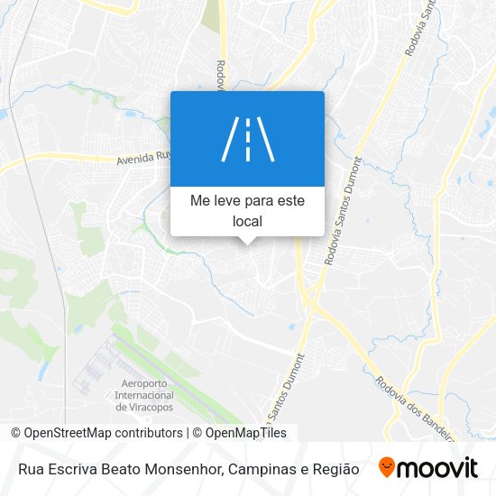 Rua Escriva Beato Monsenhor mapa