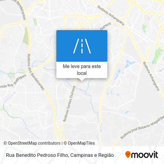 Rua Benedito Pedroso Filho mapa