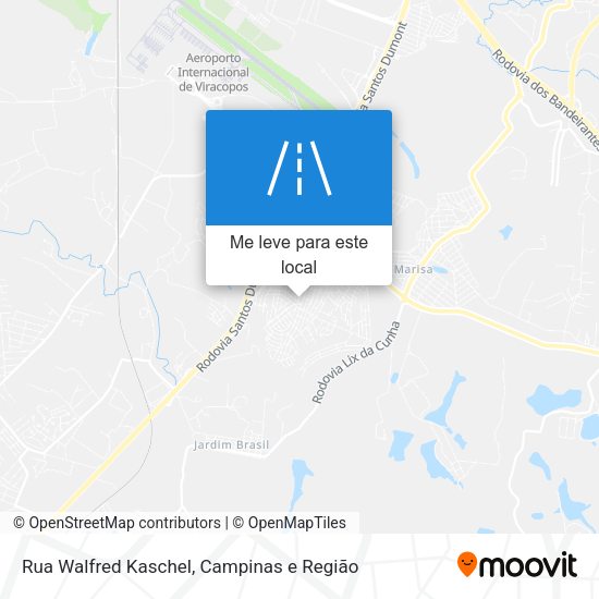 Rua Walfred Kaschel mapa