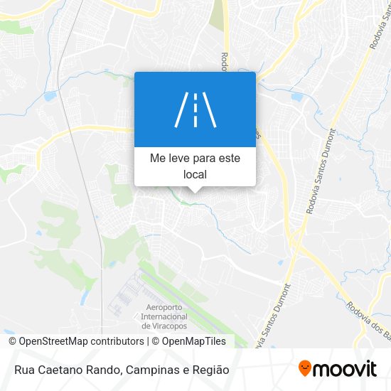 Rua Caetano Rando mapa