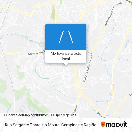 Rua Sargento Tharcisio Moura mapa