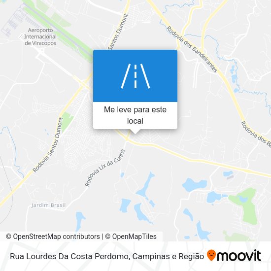 Rua Lourdes Da Costa Perdomo mapa