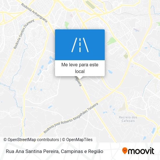 Rua Ana Santina Pereira mapa