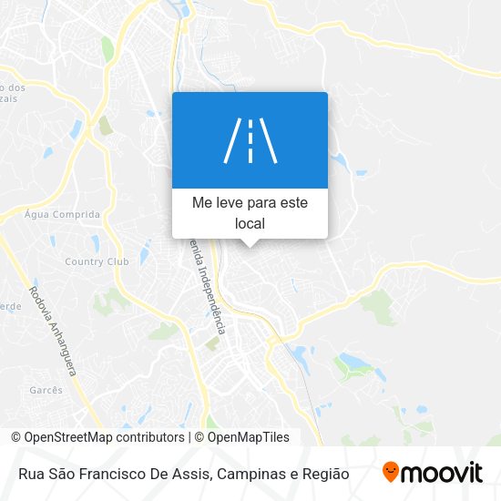 Rua São Francisco De Assis mapa