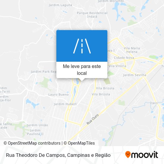 Rua Theodoro De Campos mapa