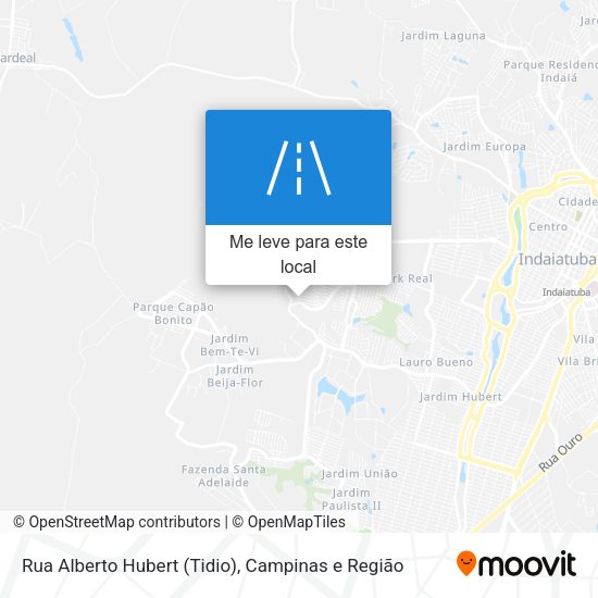 Rua Alberto Hubert (Tidio) mapa