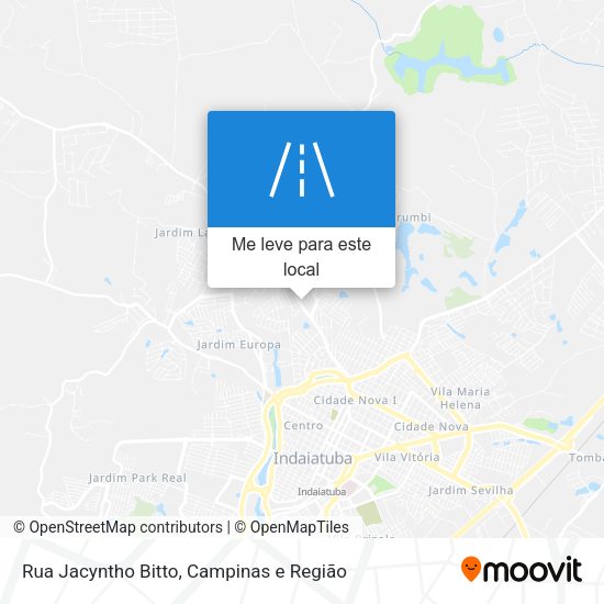 Rua Jacyntho Bitto mapa