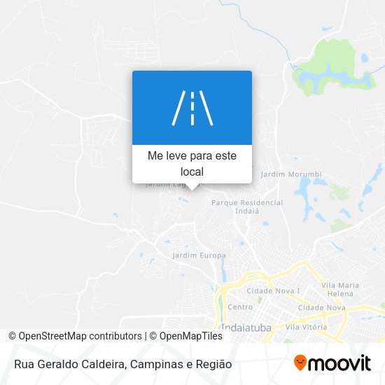 Rua Geraldo Caldeira mapa