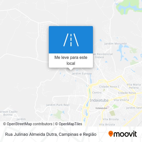 Rua Julinao Almeida Dutra mapa
