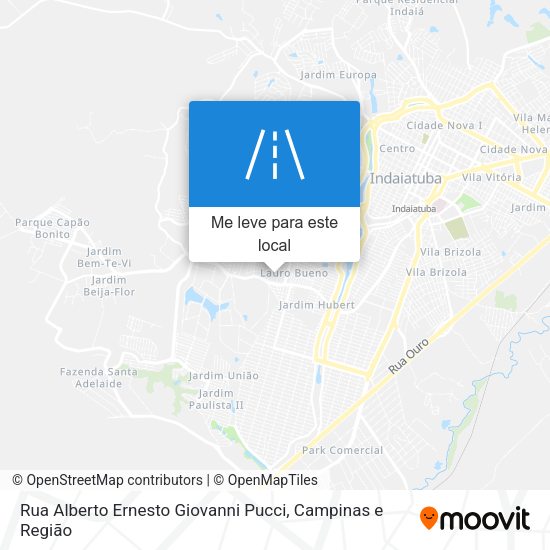 Rua Alberto Ernesto Giovanni Pucci mapa