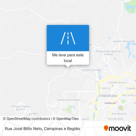Rua José Bitto Neto mapa