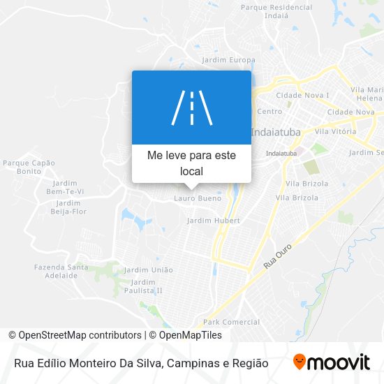 Rua Edílio Monteiro Da Silva mapa