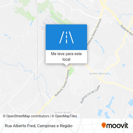 Rua Alberto Fred mapa