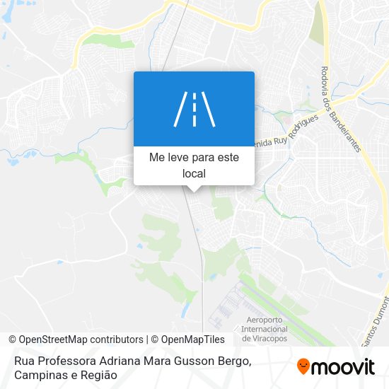 Rua Professora Adriana Mara Gusson Bergo mapa