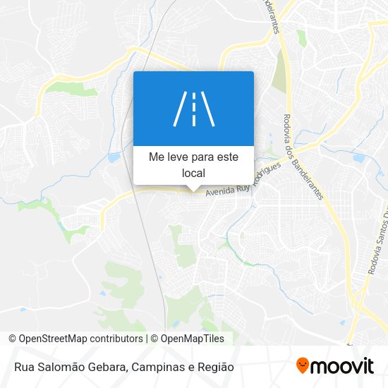 Rua Salomão Gebara mapa