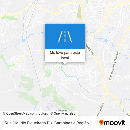Rua Claúdio Figueiredo Diz mapa