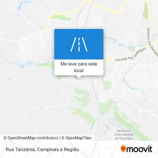 Rua Tanzânia mapa