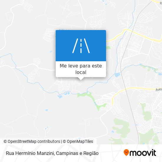 Rua Hermínio Manzini mapa