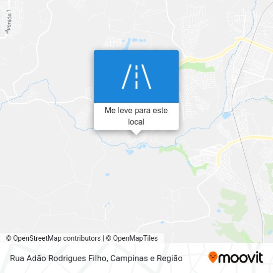 Rua Adão Rodrigues Filho mapa