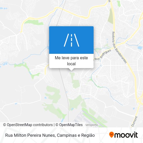 Rua Milton Pereira Nunes mapa