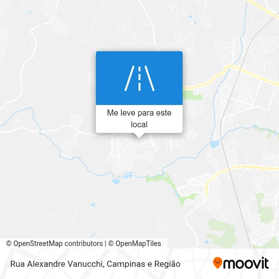Rua Alexandre Vanucchi mapa