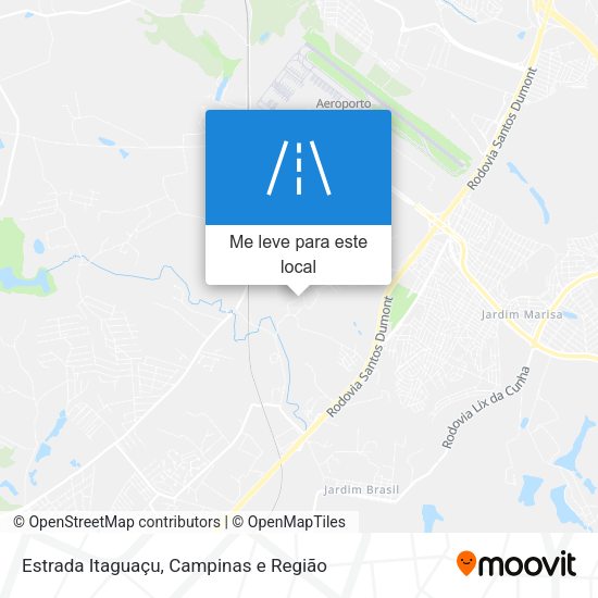 Estrada Itaguaçu mapa
