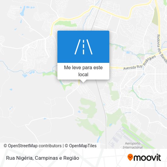 Rua Nigéria mapa