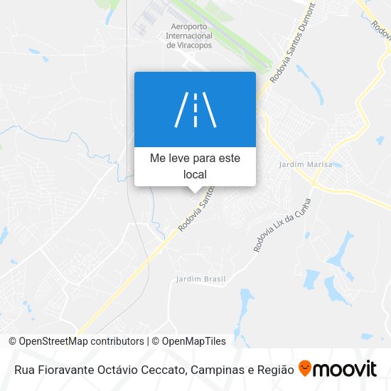 Rua Fioravante Octávio Ceccato mapa