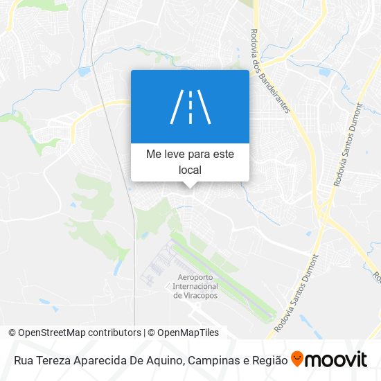 Rua Tereza Aparecida De Aquino mapa