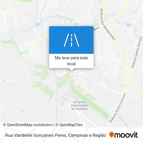 Rua Vanderlei Gonçalves Peres mapa