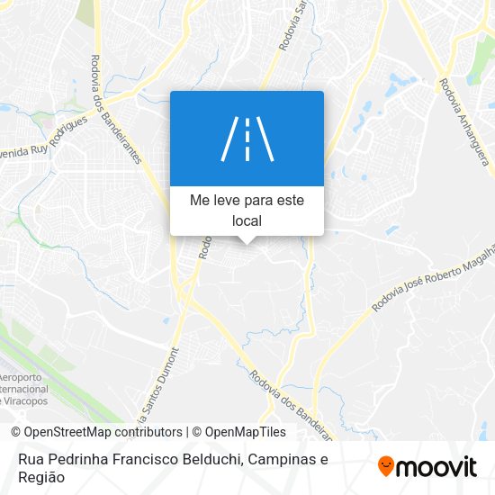 Rua Pedrinha Francisco Belduchi mapa
